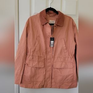 NWT  Women's Utility  Jacket. Size Large. Color Peach.
